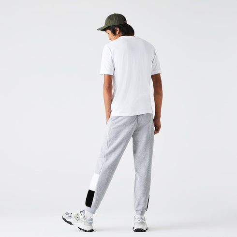 LACOSTE Branded Colorblock Fleece Jogging Pants Mens Apparel