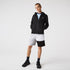 LACOSTE Colorblock Lettered Fleece Zip Hoodie Mens Apparel -
