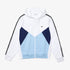 LACOSTE Colorblock Lettered Fleece Zip Hoodie Mens Apparel -