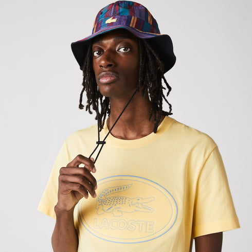 LACOSTE Crew Neck Embroidered Logo Cotton T-shirt Mens