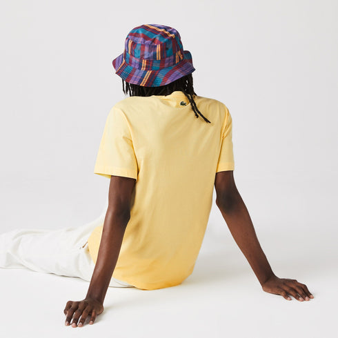 LACOSTE Crew Neck Embroidered Logo Cotton T-shirt Mens