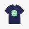 LACOSTE Crew Neck Oversized Lacoste Club Badge Cotton