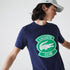 LACOSTE Crew Neck Oversized Lacoste Club Badge Cotton