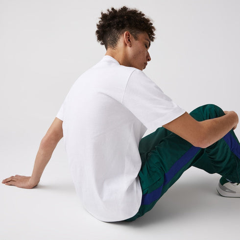 LACOSTE Crew Neck Pennants L Badge Cotton T-Shirt Mens