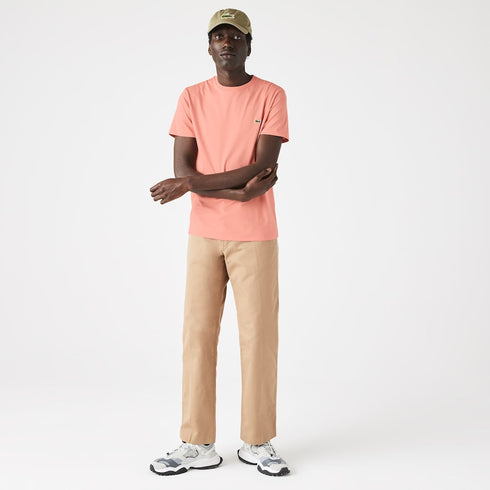 LACOSTE Crew Neck Pima Cotton Jersey T-shirt Mens Apparel -