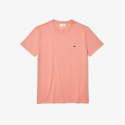 LACOSTE Crew Neck Pima Cotton Jersey T-shirt Mens Apparel -