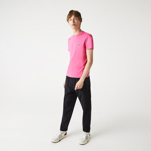 LACOSTE Crew Neck Pima Cotton Jersey T-shirt Mens Apparel -