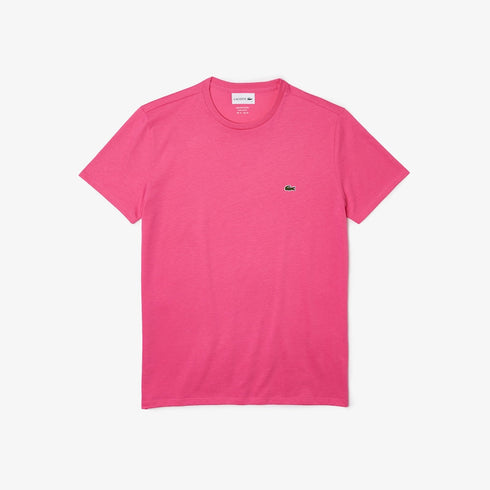 LACOSTE Crew Neck Pima Cotton Jersey T-shirt Mens Apparel -