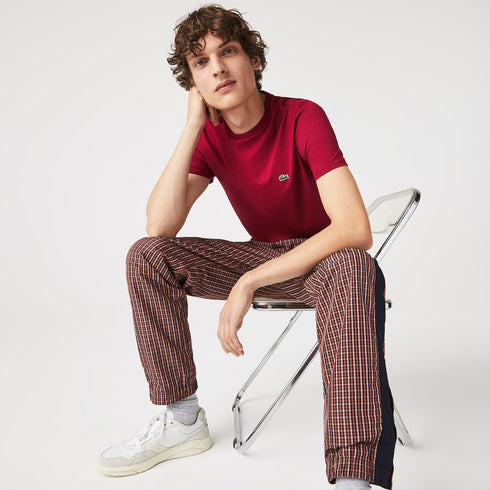 LACOSTE Crew Neck Pima Cotton Jersey T-shirt Mens Apparel -