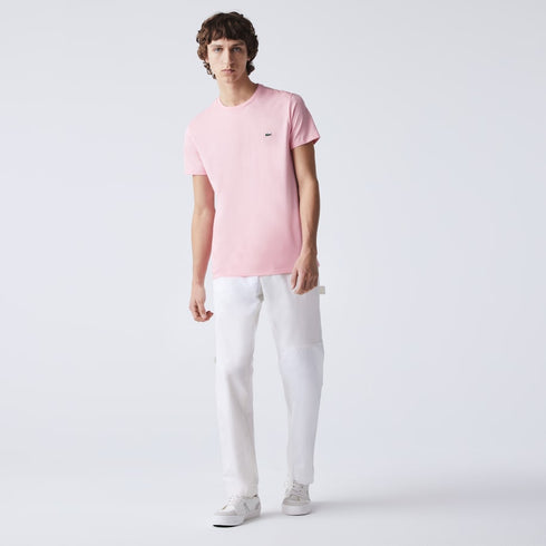 LACOSTE Crew Neck Pima Cotton Jersey T-shirt Mens Apparel -