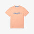 LACOSTE Crew Neck Print Lettering Cotton T-shirt Mens