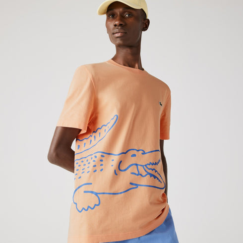 LACOSTE Crocodile Print T-shirt Mens Apparel - MENS APPAREL