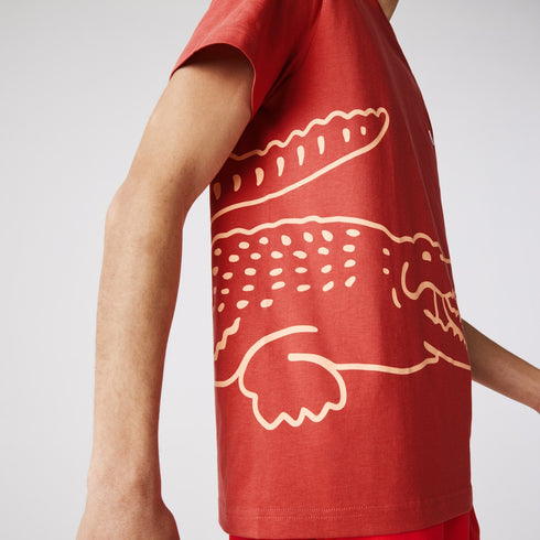 LACOSTE Crocodile Print T-shirt Mens Apparel - MENS APPAREL