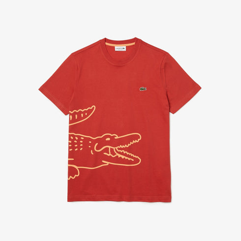 LACOSTE Crocodile Print T-shirt Mens Apparel - MENS APPAREL