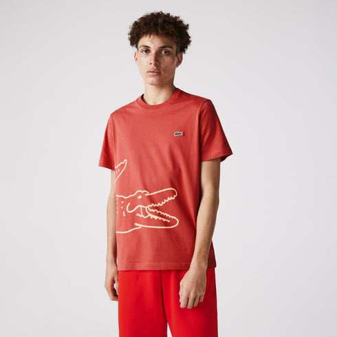 LACOSTE Crocodile Print T-shirt Mens Apparel - MENS APPAREL