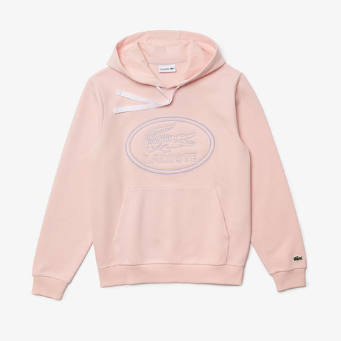 LACOSTE Embroidered Logo Piqué Fleece Hoodie Mens Apparel -