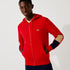 LACOSTE Hooded Colorblock Fleece Zip Sweatshirt Mens Apparel