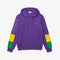 LACOSTE Hooded Colorblock Fleece Zip Sweatshirt Mens Apparel