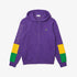 LACOSTE Hooded Colorblock Fleece Zip Sweatshirt Mens Apparel