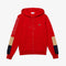 LACOSTE Hooded Colorblock Fleece Zip Sweatshirt Mens Apparel
