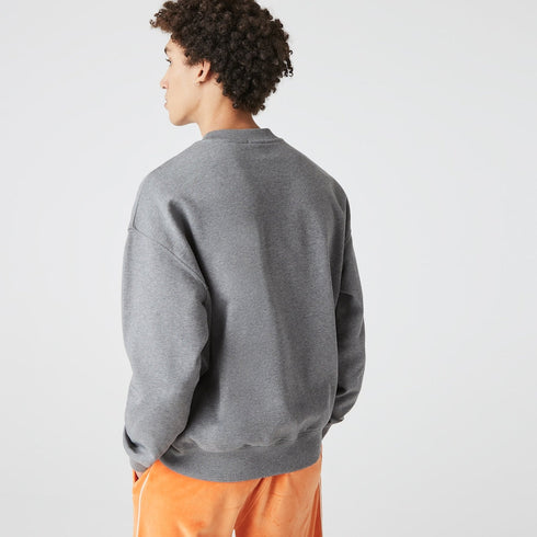LACOSTE LIVE Loose Fit Embroidered Fleece Sweatshirt - MENS