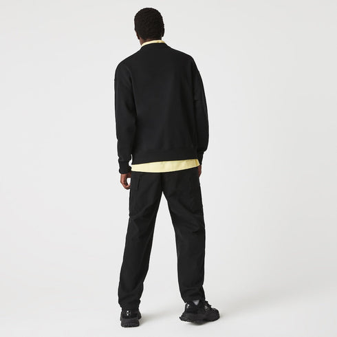 LACOSTE LIVE Loose Fit Embroidered Fleece Sweatshirt Mens