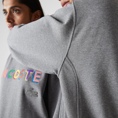 LACOSTE LIVE Loose Fit Embroidered Fleece Sweatshirt - MENS