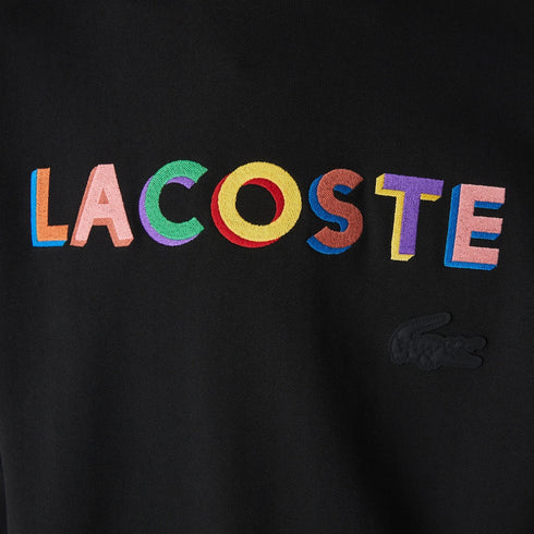 LACOSTE LIVE Loose Fit Embroidered Fleece Sweatshirt Mens