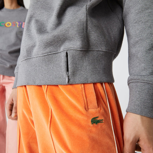 LACOSTE LIVE Loose Fit Embroidered Fleece Sweatshirt - MENS