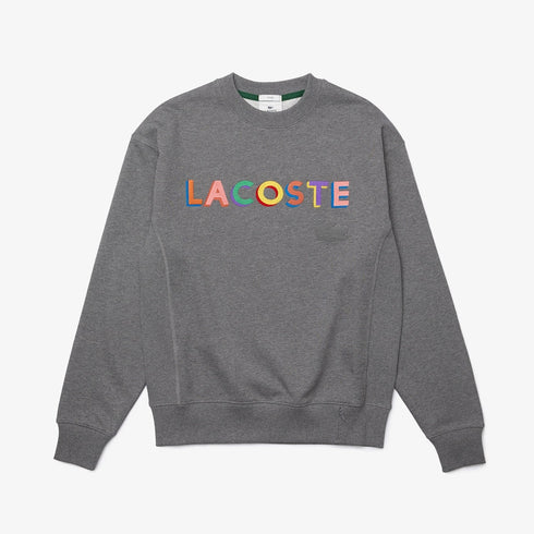 LACOSTE LIVE Loose Fit Embroidered Fleece Sweatshirt - MENS