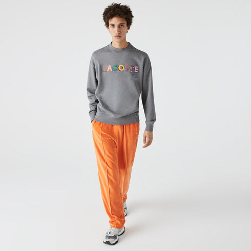 LACOSTE LIVE Loose Fit Embroidered Fleece Sweatshirt - MENS