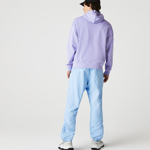 LACOSTE LIVE Loose Fit Hooded Print Fleece Sweatshirt Mens