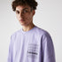 LACOSTE LIVE Loose Fit Printed Cotton T-shirt Mens Apparel -