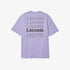 LACOSTE LIVE Loose Fit Printed Cotton T-shirt Mens Apparel -