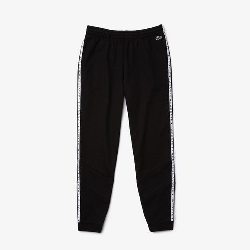 LACOSTE Signature Striped Colorblock Fleece Jogging Pants