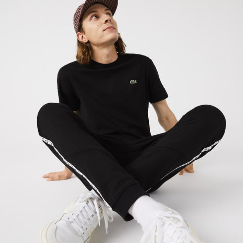 LACOSTE Signature Striped Colorblock Fleece Jogging Pants