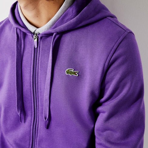 LACOSTE SPORT Lightweight Bi-material Hoodie Mens Apparel -