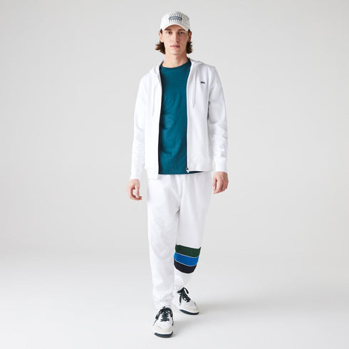 LACOSTE SPORT Lightweight Bi-material Hoodie Mens Apparel -