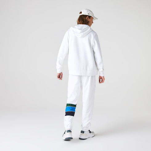 LACOSTE SPORT Lightweight Bi-material Hoodie Mens Apparel -