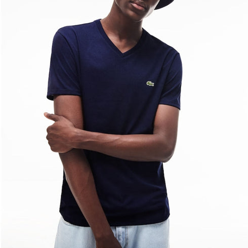 LACOSTE T-SHIRT SHORT SLEEVE V NECK MENS APPAREL - MENS