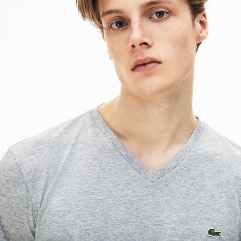 LACOSTE T-SHIRT SHORT SLEEVE V NECK MENS APPAREL - MENS