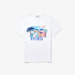 LACOSTE T-shirt With Round Neck And Landscape Print Mens