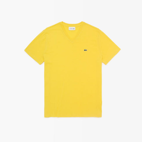 LACOSTE V-neck Pima Cotton Jersey T-shirt Mens Apparel -