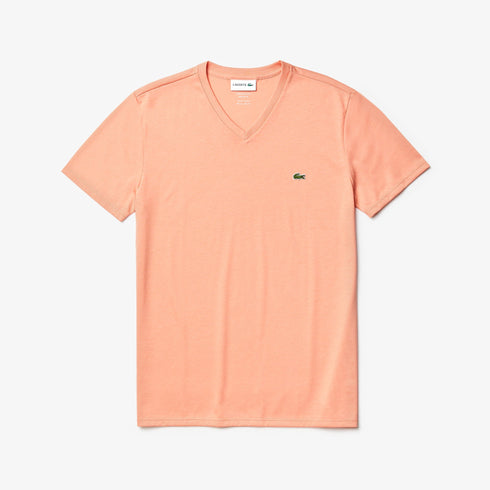 LACOSTE V-neck Pima Cotton T-shirt Mens Apparel - MENS