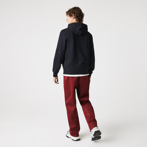 LACOSTE Vintage Printed Hooded Fleece Sweatshirt Mens