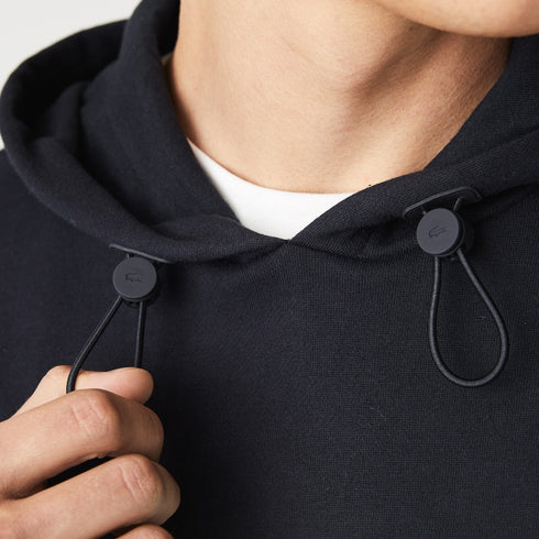 LACOSTE Vintage Printed Hooded Fleece Sweatshirt Mens