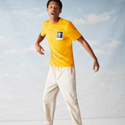 LACOSTE x Polaroid Breathable Thermosensitive Badge T-shirt