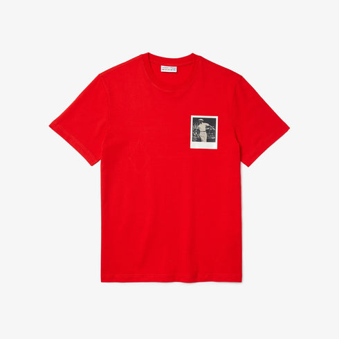 LACOSTE x Polaroid Breathable Thermosensitive Badge T-shirt