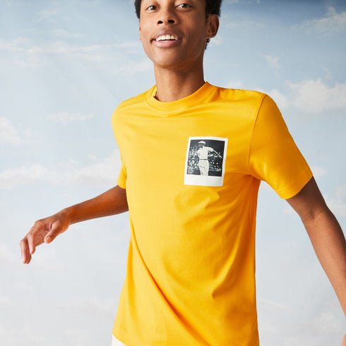 LACOSTE x Polaroid Breathable Thermosensitive Badge T-shirt