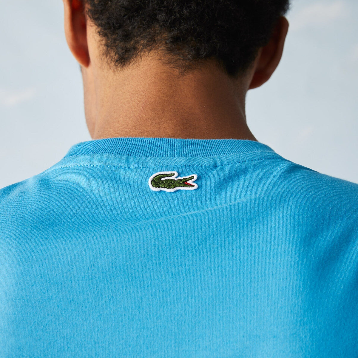 LACOSTE x Polaroid Breathable Thermosensitive Badge T shirt ASPHALT